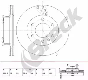 Тормозной диск BRECK купить